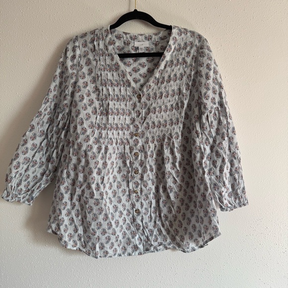 J.Jill Womens Blouse Size Small Tall - Picture 1 of 6
